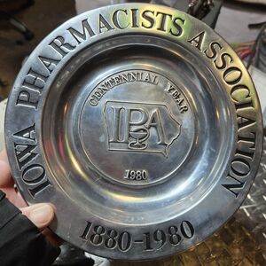 Iowa Pharmacists Association Centennial Plate
